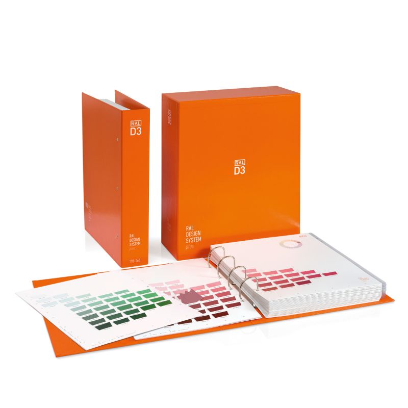 RAL D3 色彩工具手册, 2本活页夹, 1825种颜色